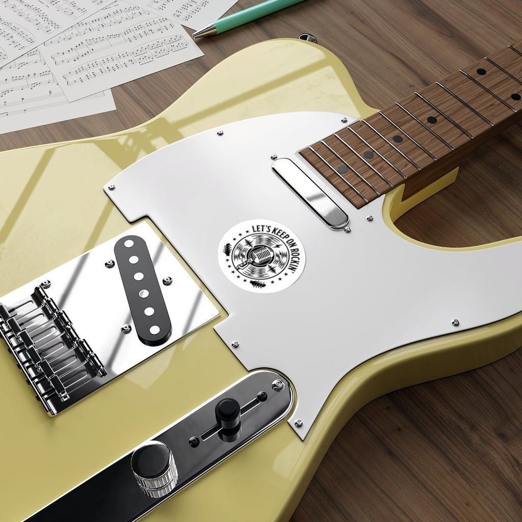 ROCKIN' (White) | Die-Cut Stickers