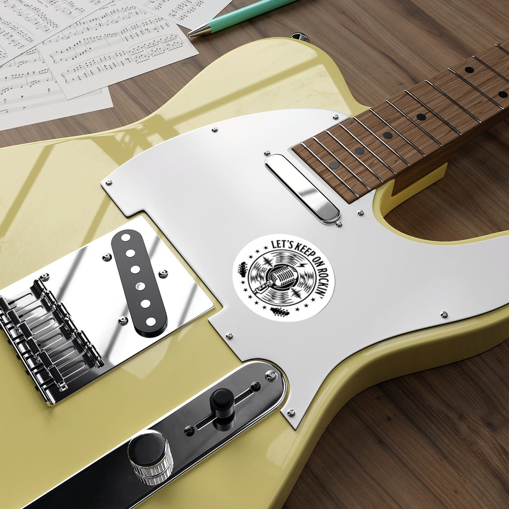 ROCKIN' (White) | Die-Cut Stickers