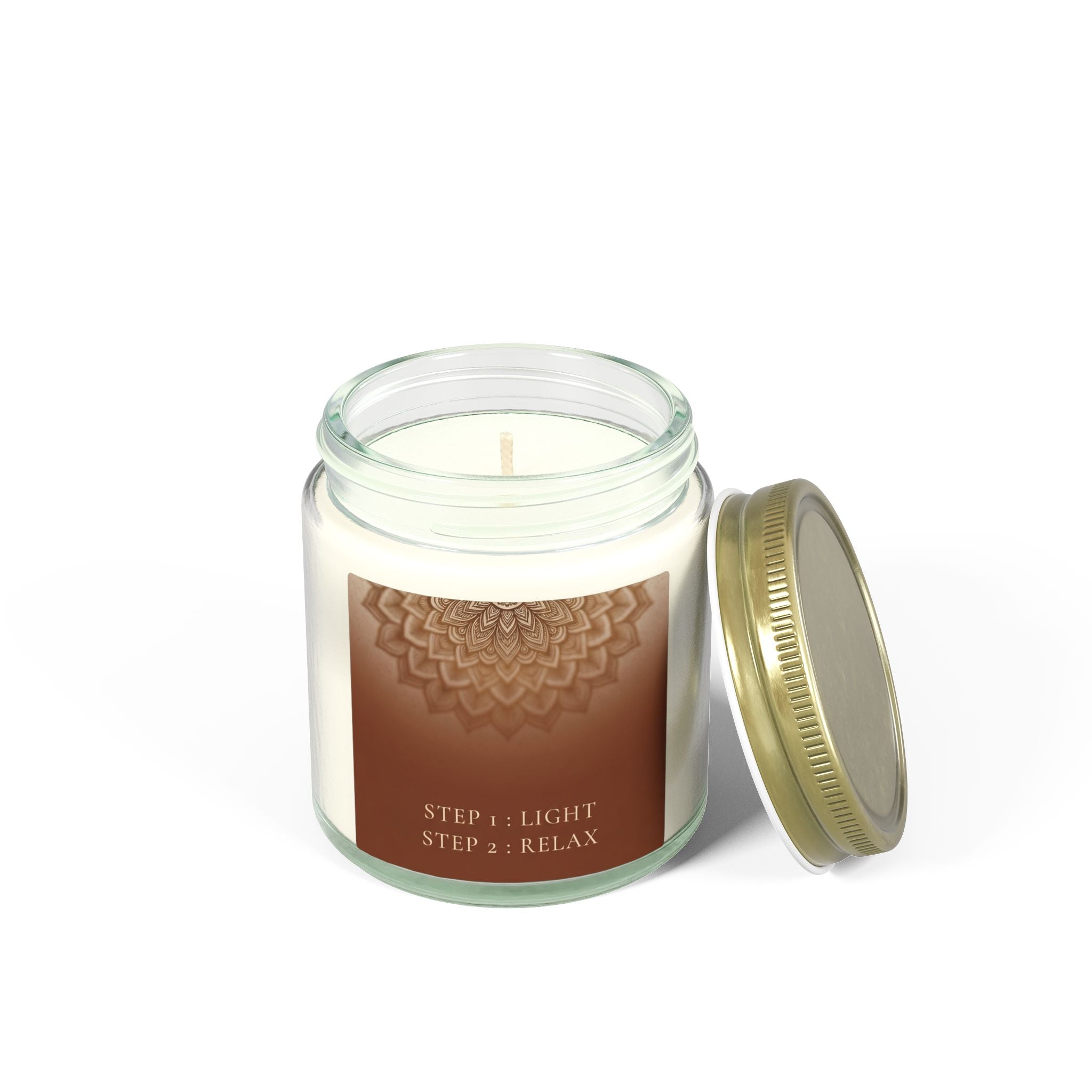 RELAX | Scented Candles, Coconut Apricot Wax (4oz, 9oz)