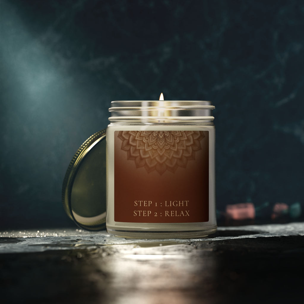 RELAX | Scented Candles, Coconut Apricot Wax (4oz, 9oz)