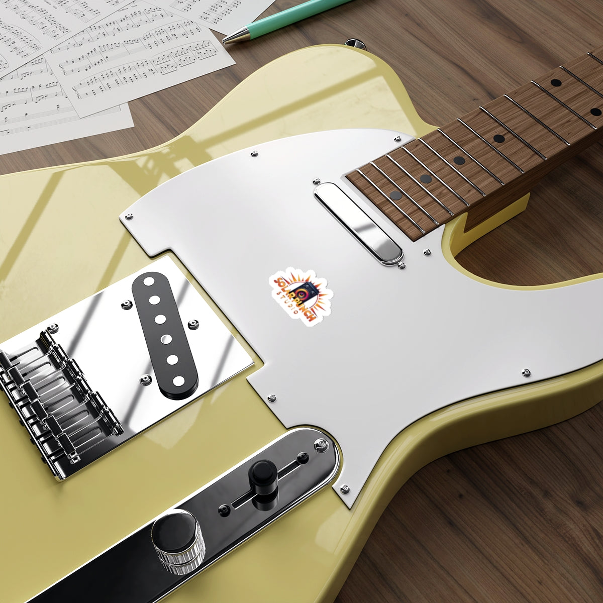SOLAR PUNCH (White) | Die-Cut Stickers
