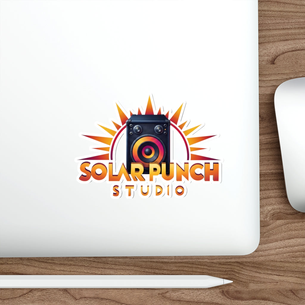 SOLAR PUNCH (White) | Die-Cut Stickers