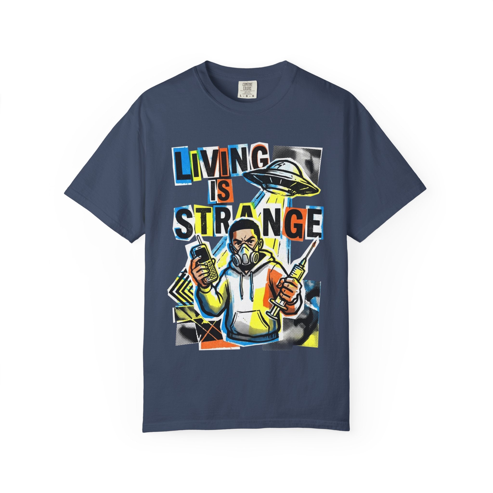 LIVING IS STRANGE | Unisex Garment-Dyed T-shirt