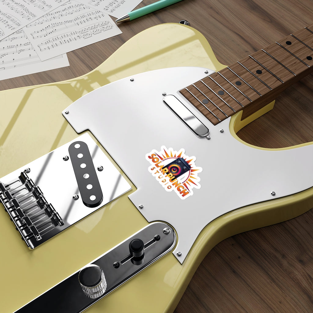 SOLAR PUNCH (White) | Die-Cut Stickers