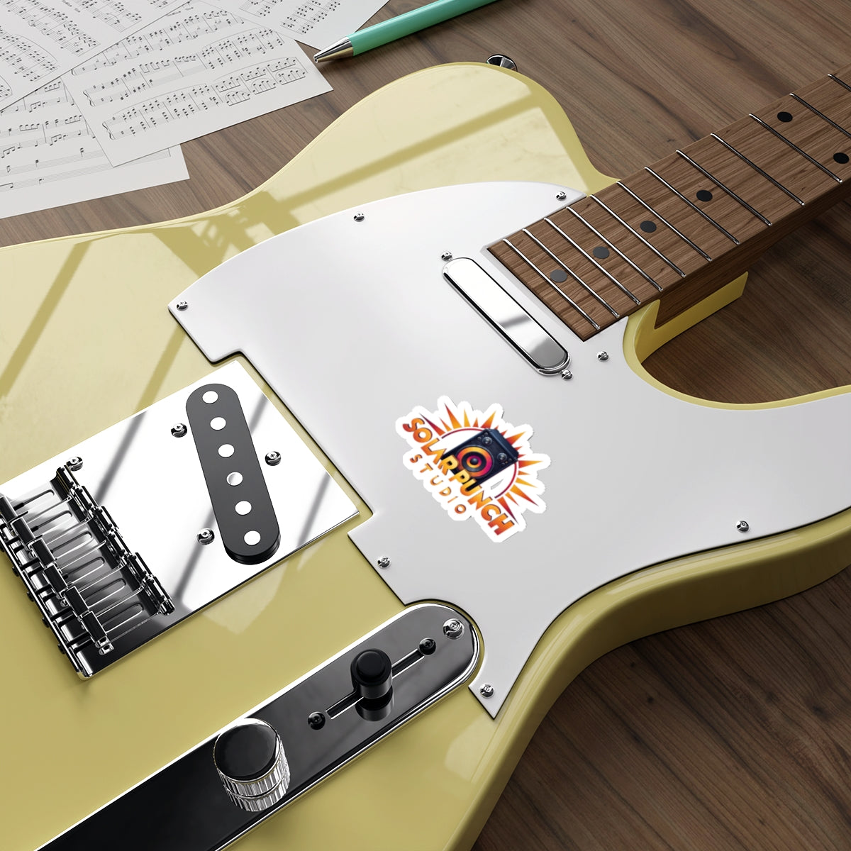 SOLAR PUNCH (White) | Die-Cut Stickers