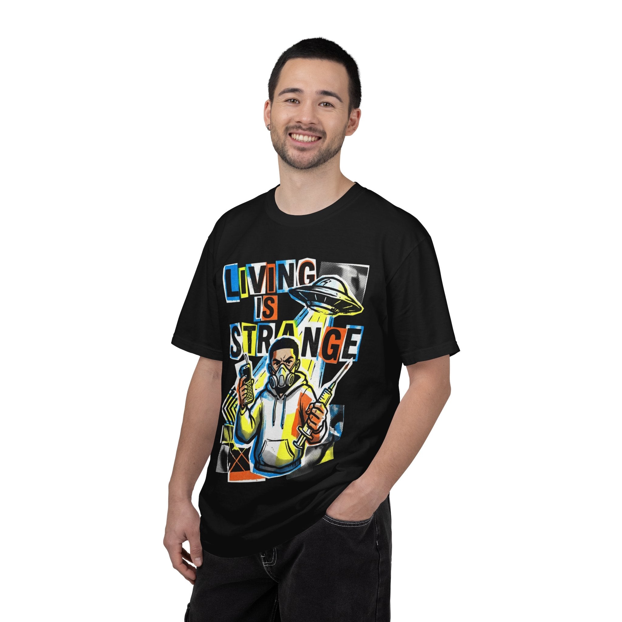 LIVING IS STRANGE | Unisex Garment-Dyed T-shirt