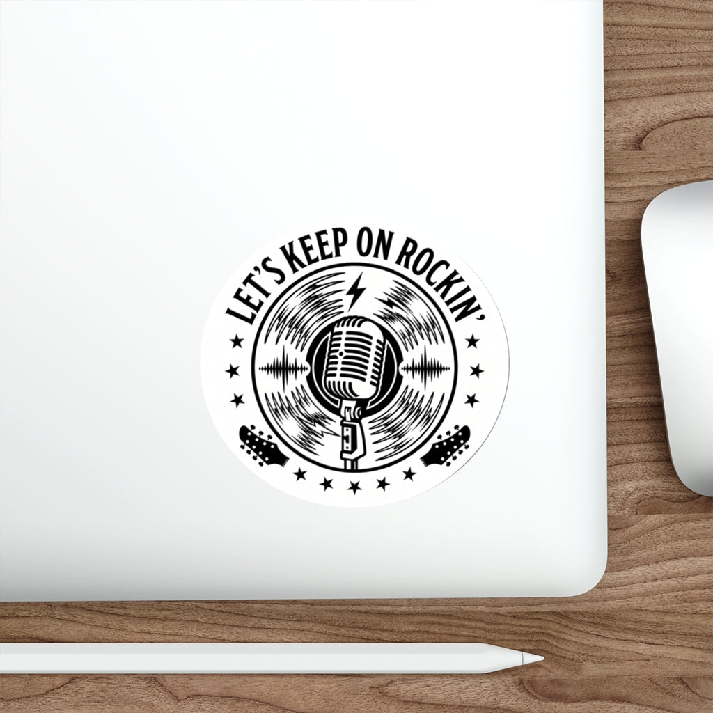 ROCKIN' (White) | Die-Cut Stickers