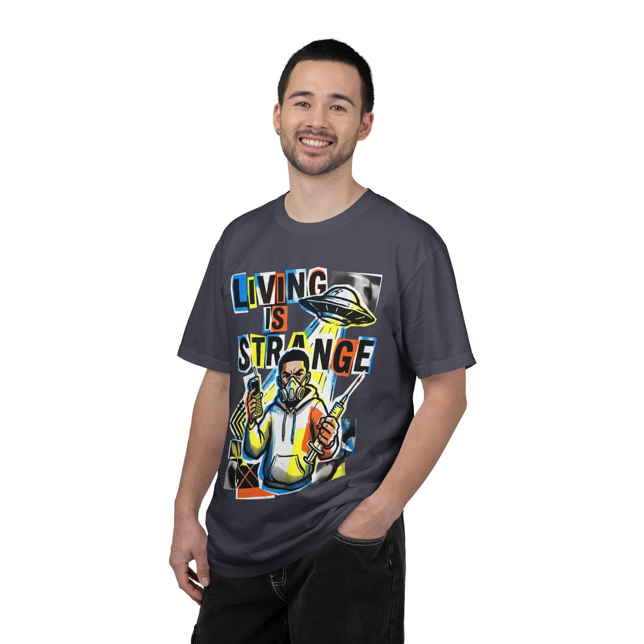 LIVING IS STRANGE | Unisex Garment-Dyed T-shirt