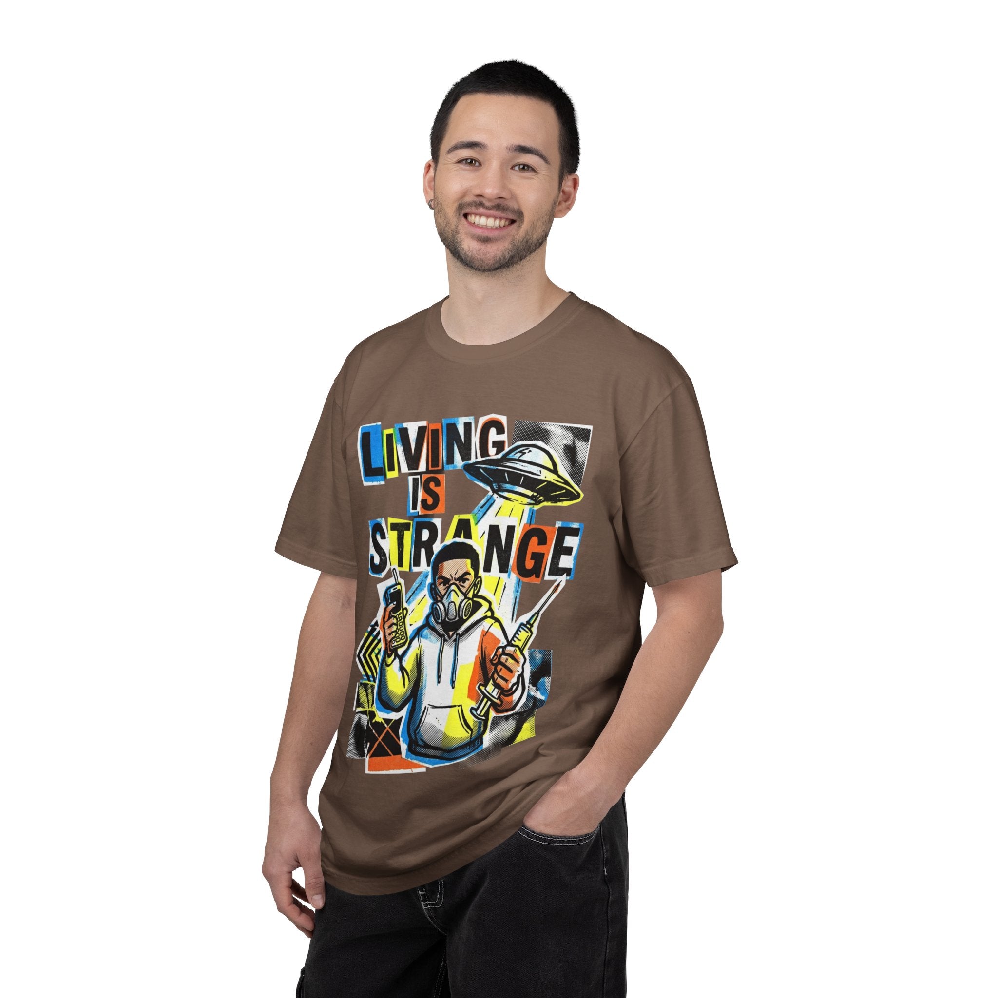 LIVING IS STRANGE | Unisex Garment-Dyed T-shirt