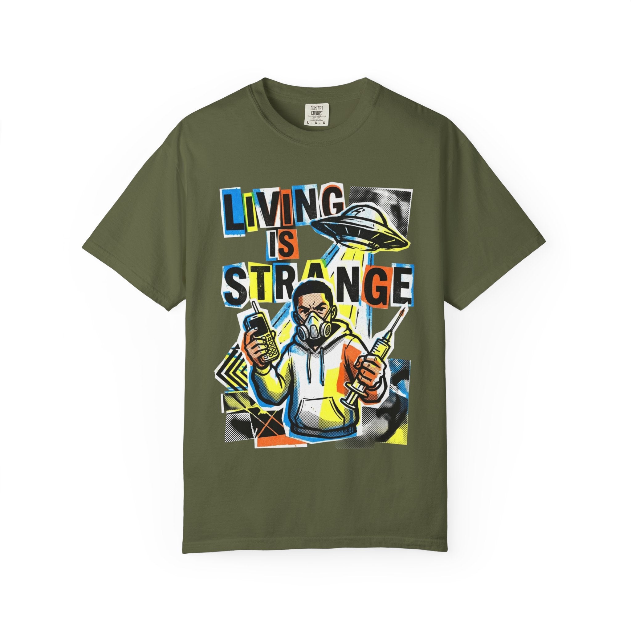 LIVING IS STRANGE | Unisex Garment-Dyed T-shirt