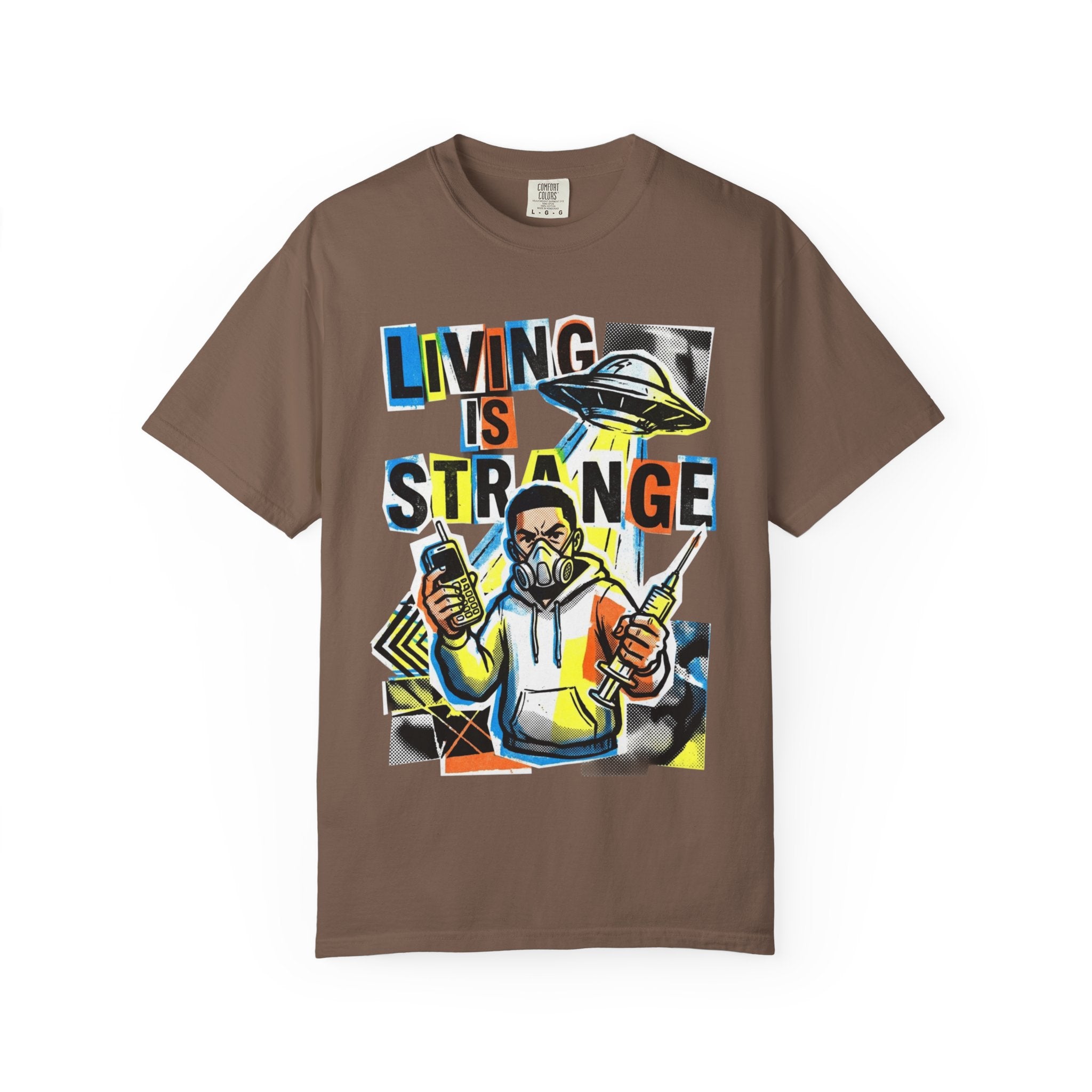 LIVING IS STRANGE | Unisex Garment-Dyed T-shirt