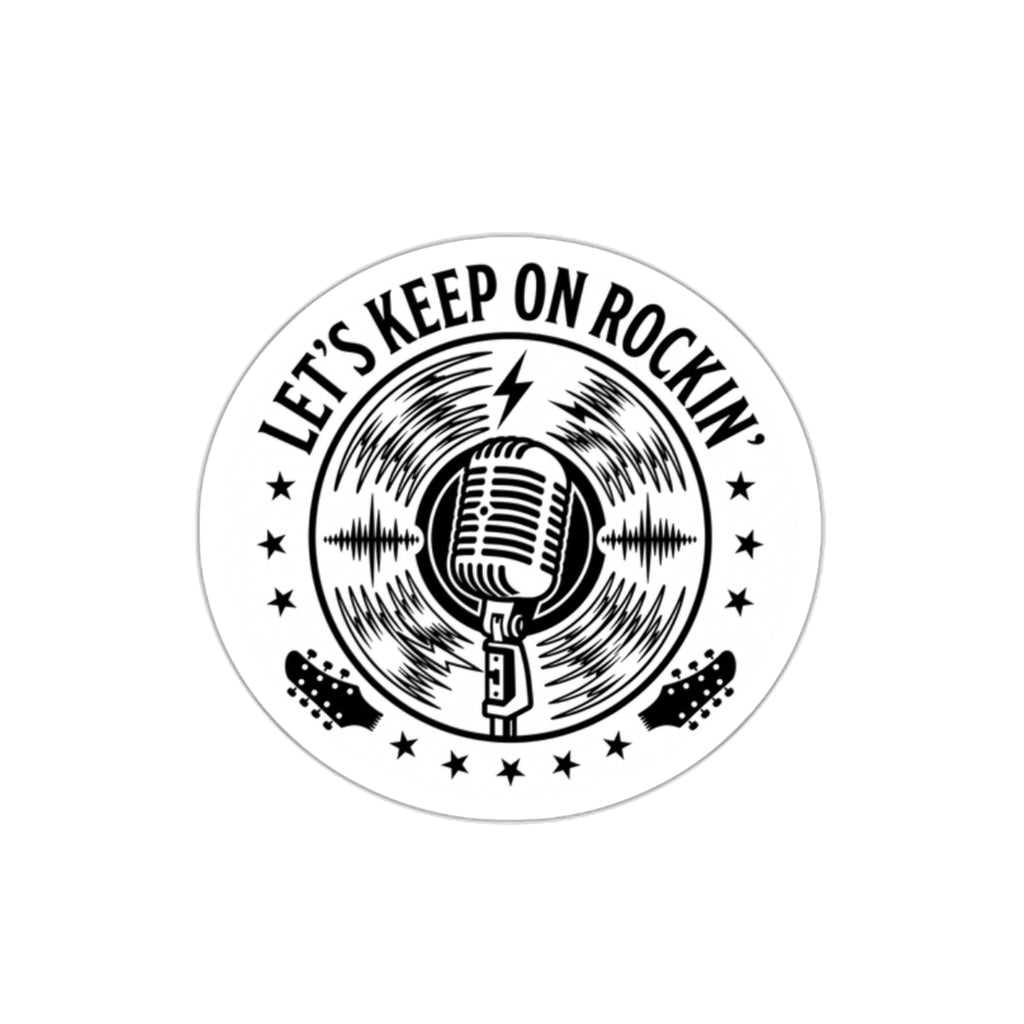 ROCKIN' (White) | Die-Cut Stickers