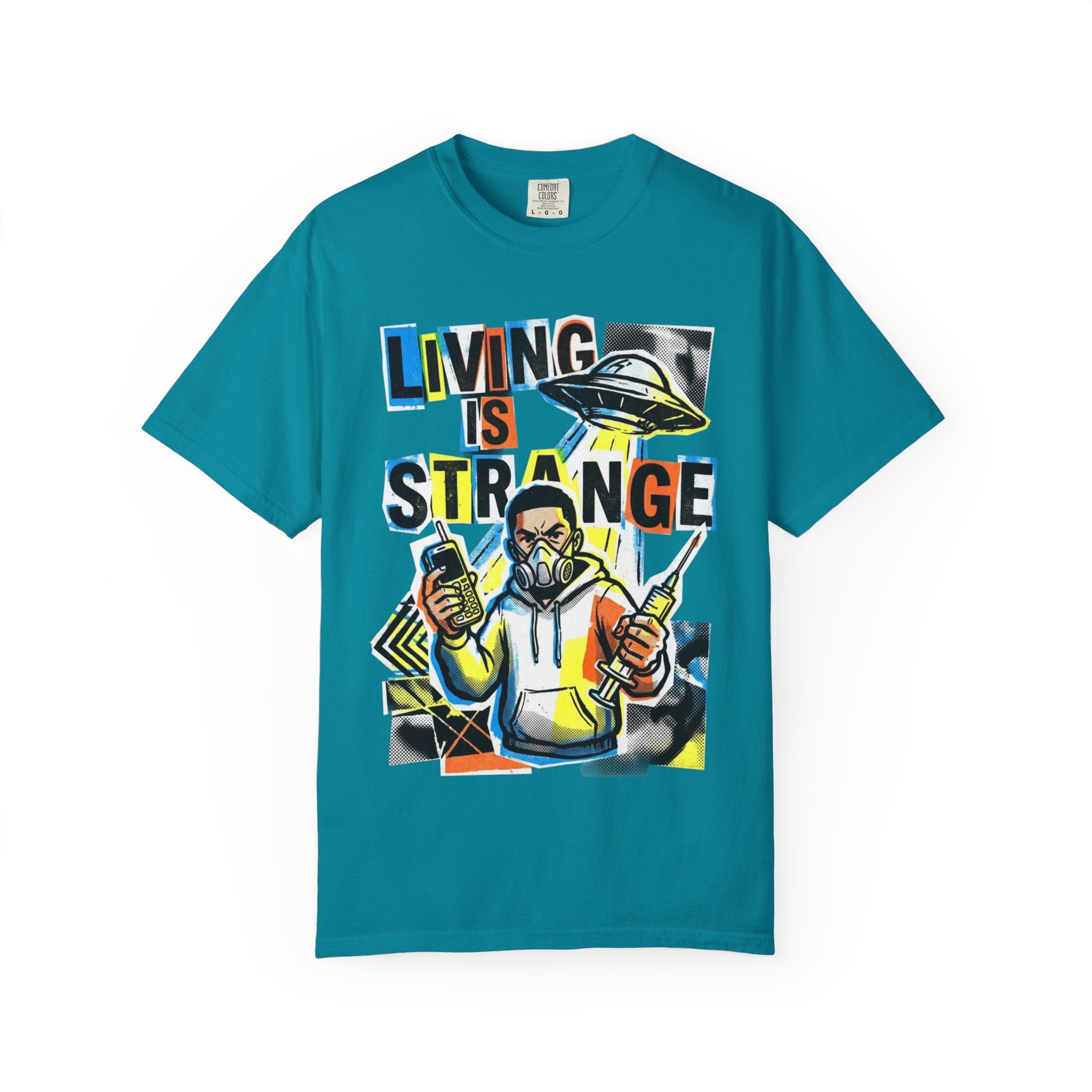 LIVING IS STRANGE | Unisex Garment-Dyed T-shirt