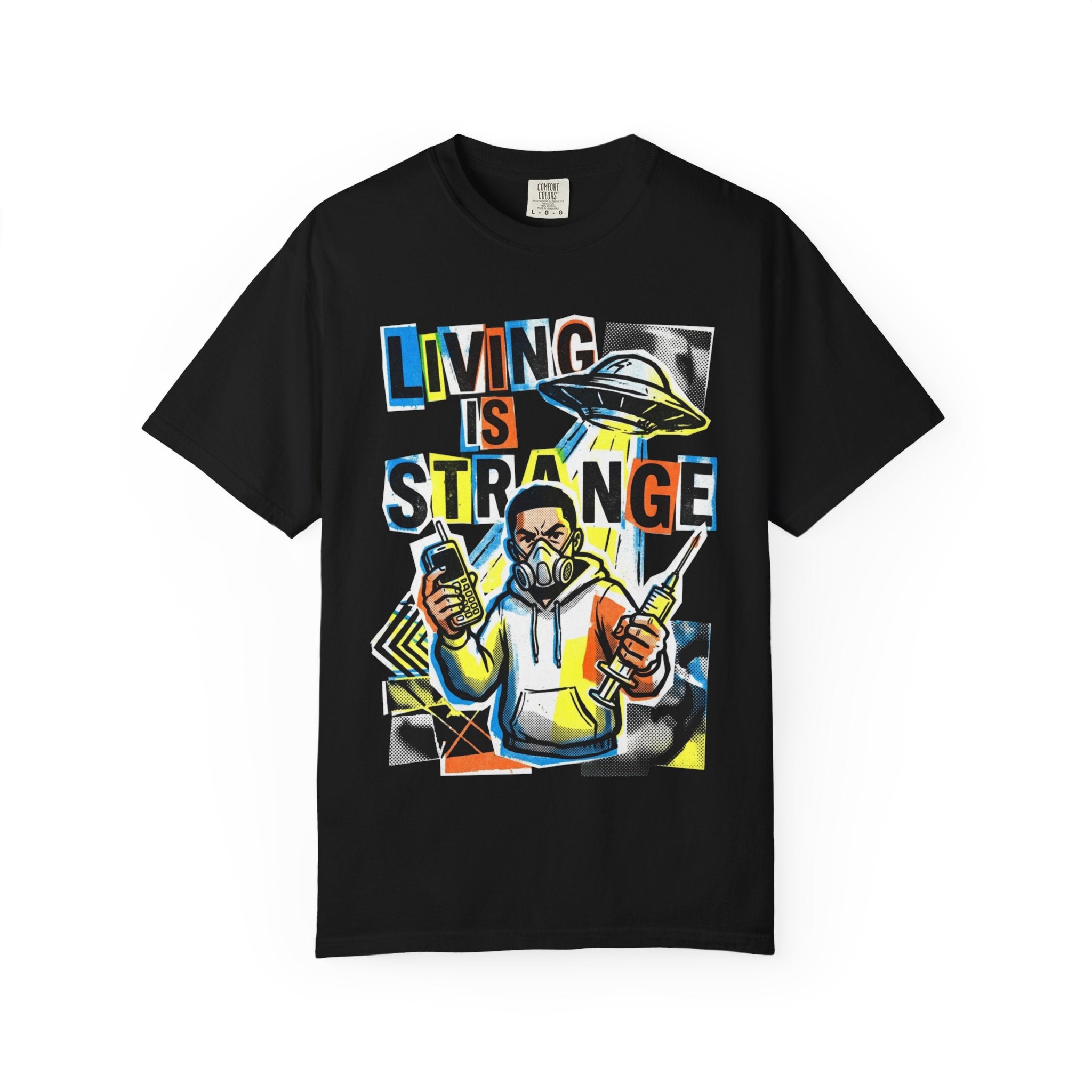 LIVING IS STRANGE | Unisex Garment-Dyed T-shirt