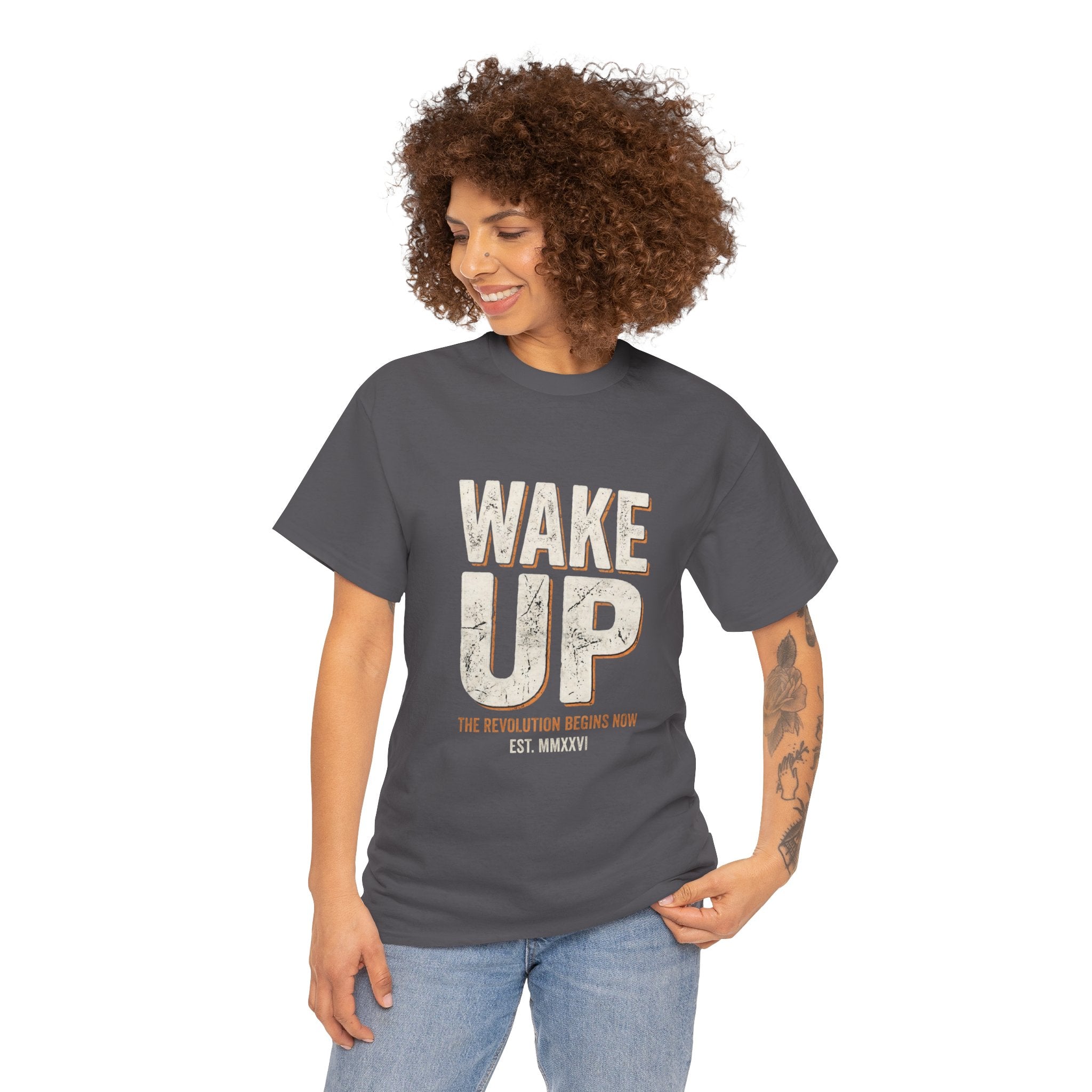 WAKE UP | Unisex Heavy Cotton Tee