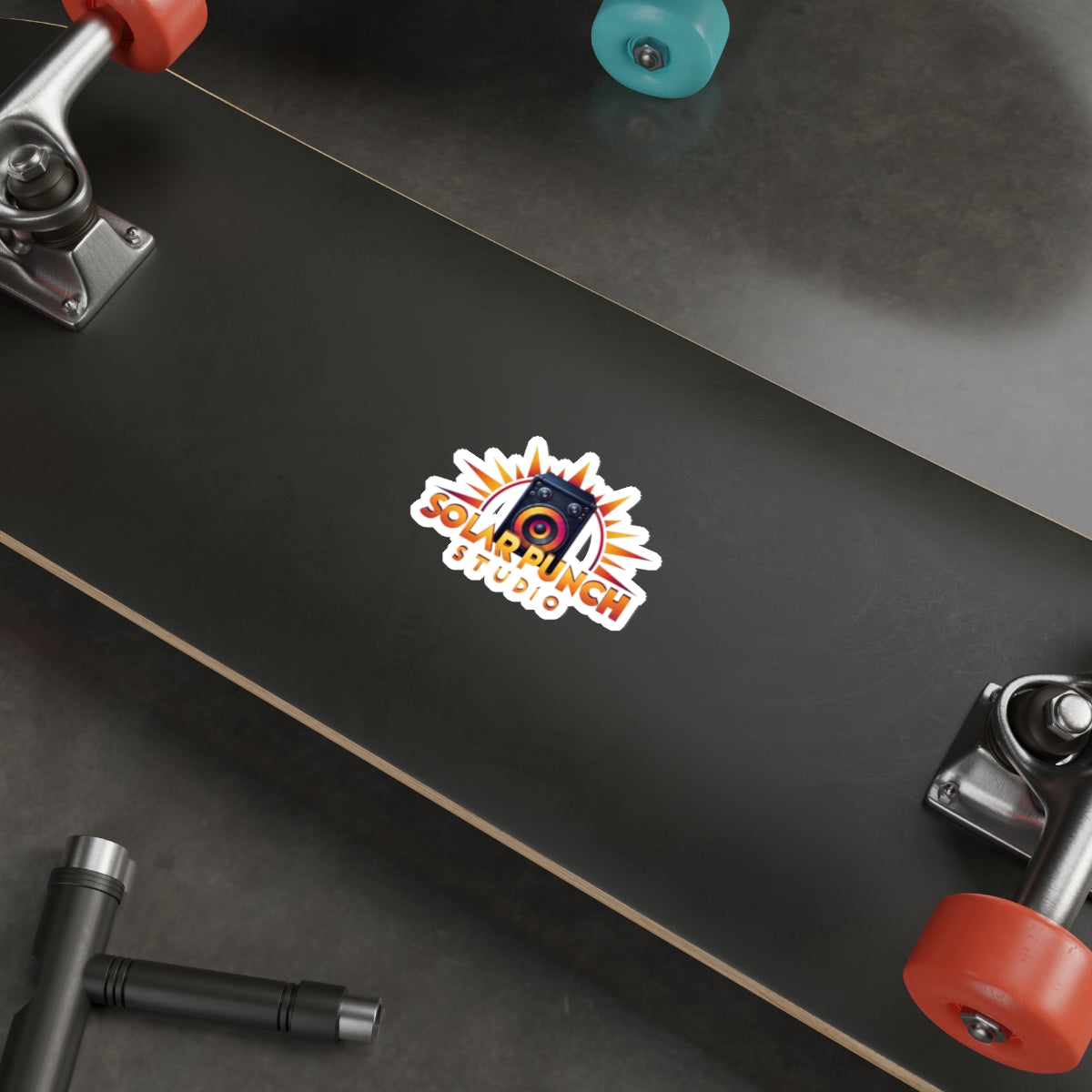 SOLAR PUNCH (White) | Die-Cut Stickers