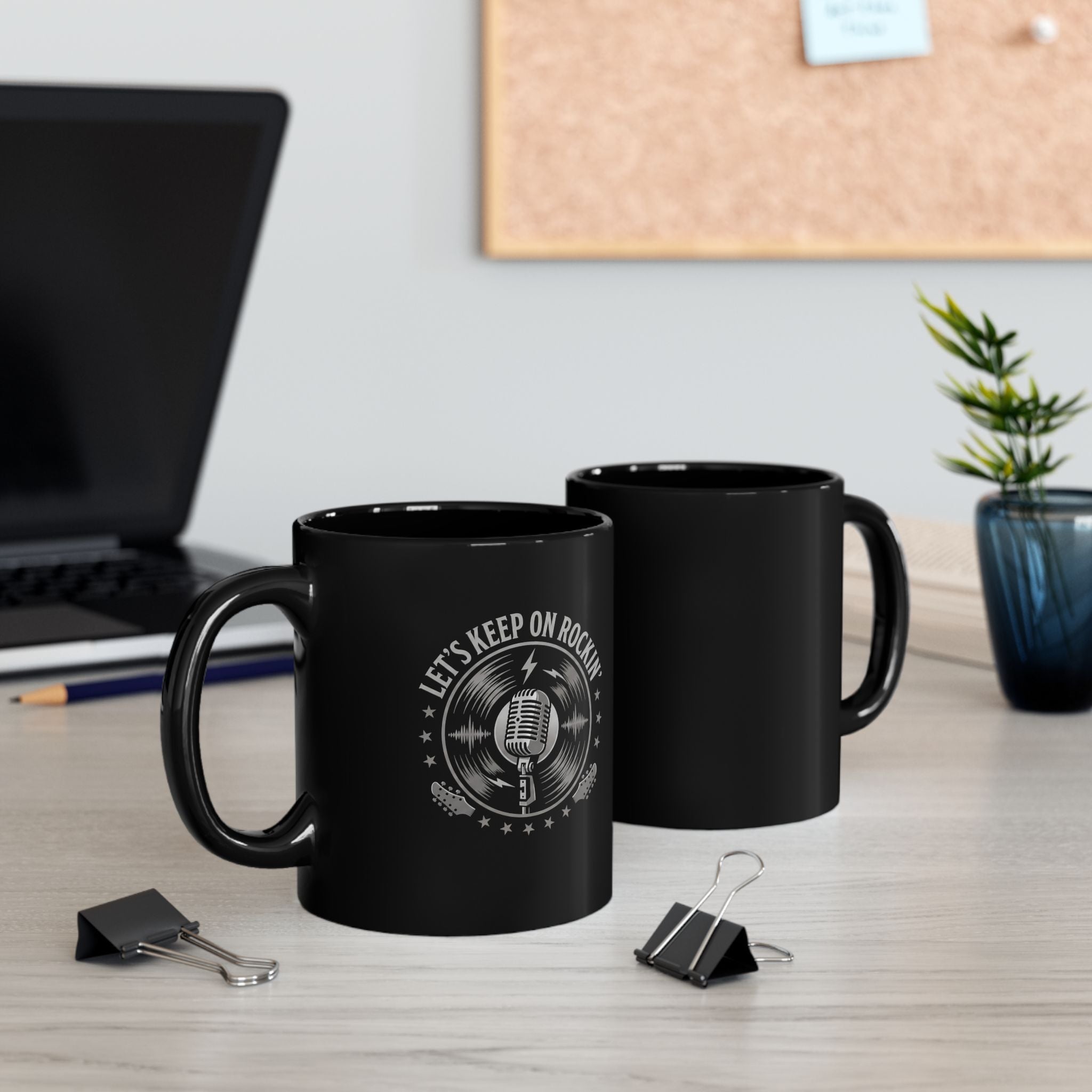 ROCKIN' | Black Mug (11oz, 15oz)