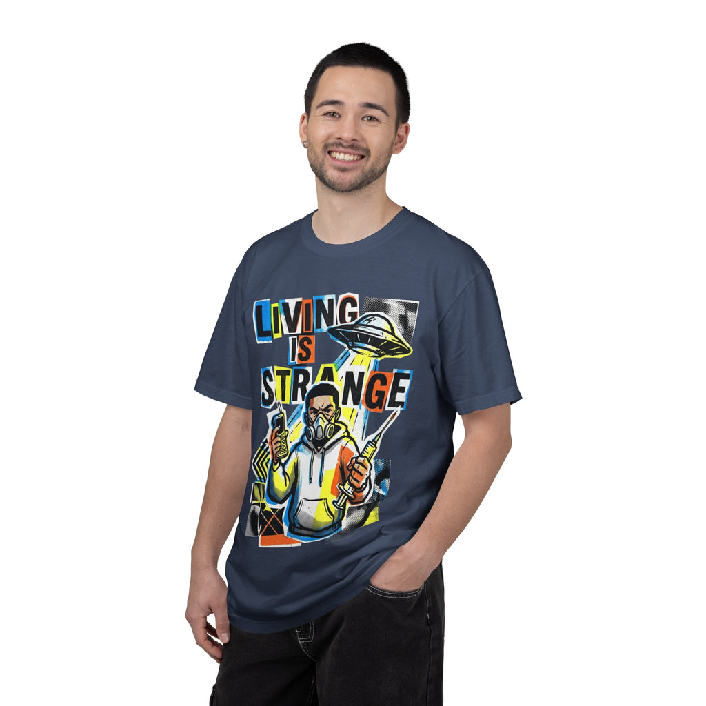 LIVING IS STRANGE | Unisex Garment-Dyed T-shirt