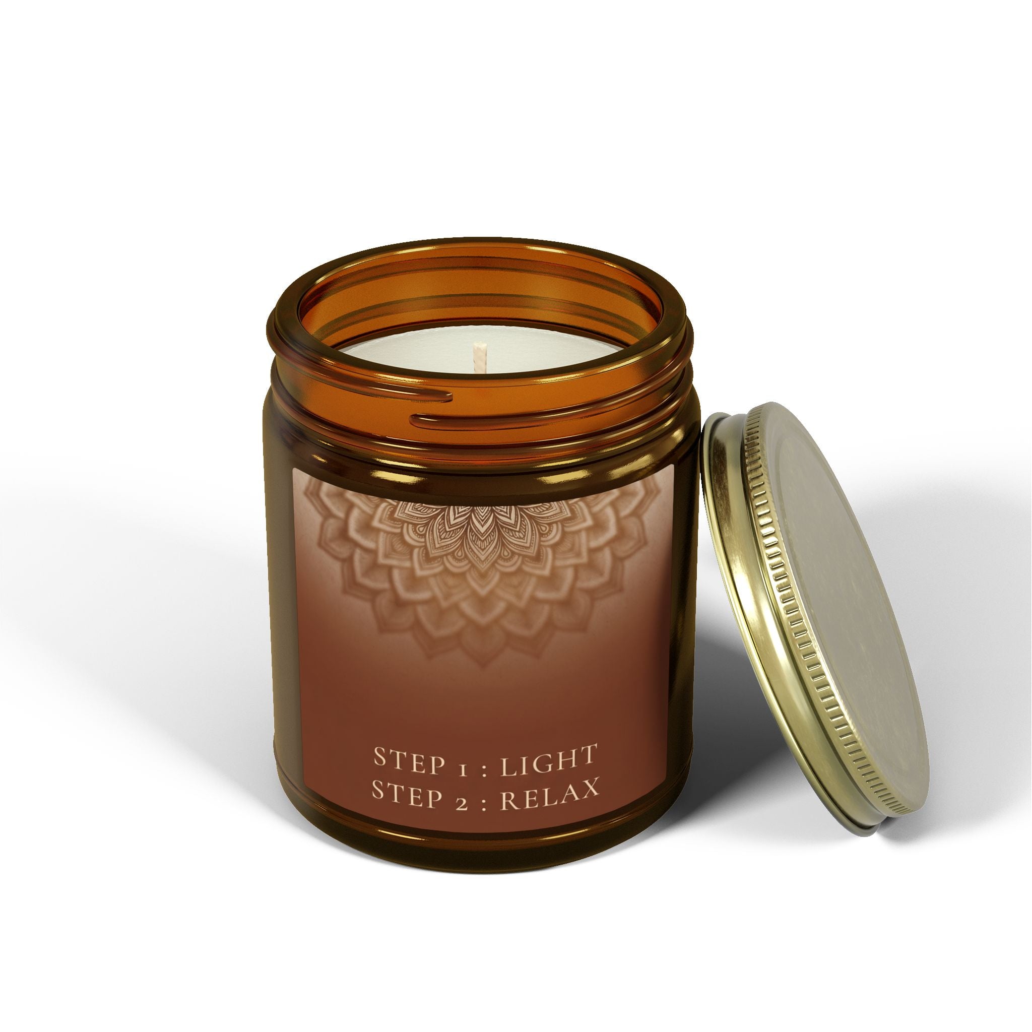 RELAX | Scented Candles, Coconut Apricot Wax (4oz, 9oz)