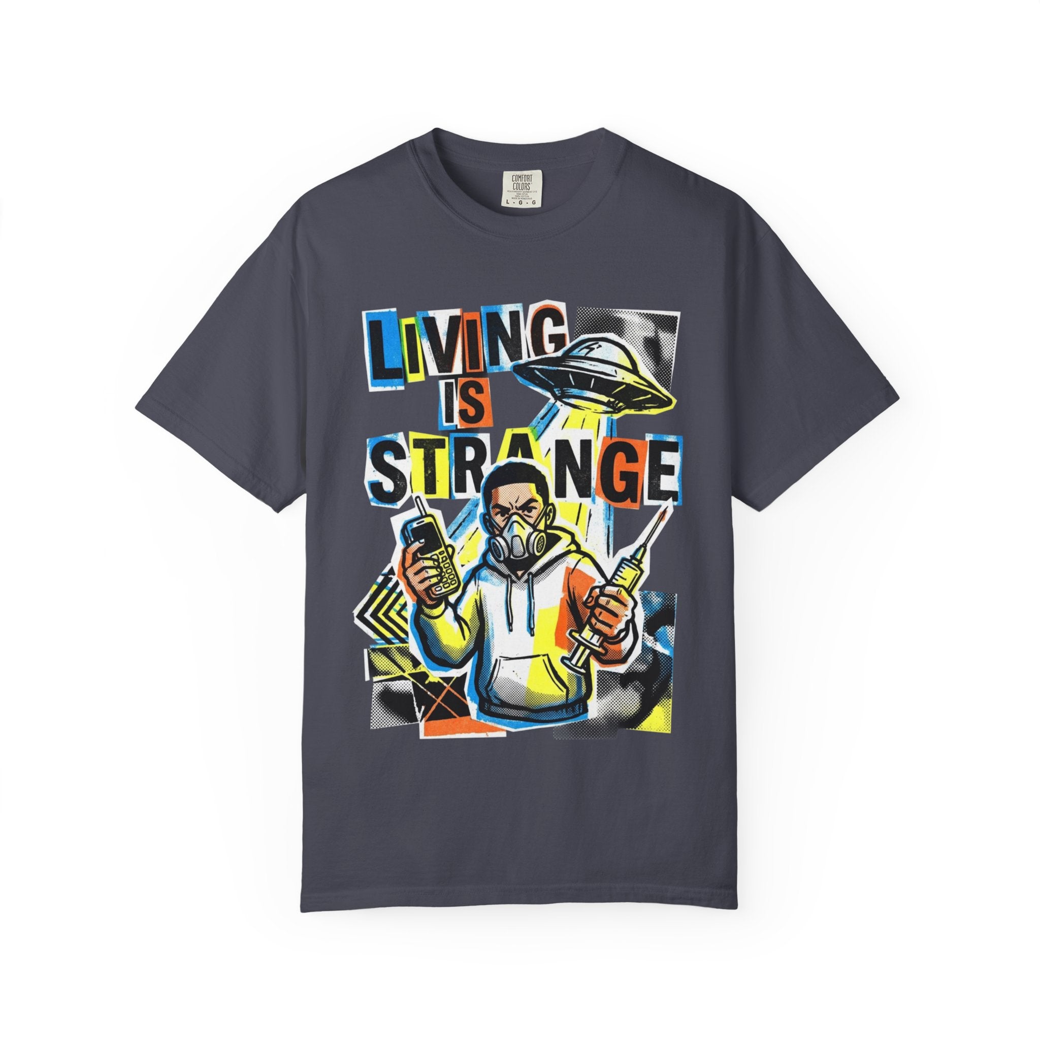LIVING IS STRANGE | Unisex Garment-Dyed T-shirt