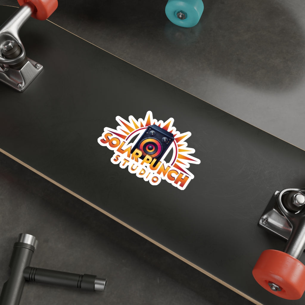 SOLAR PUNCH (White) | Die-Cut Stickers