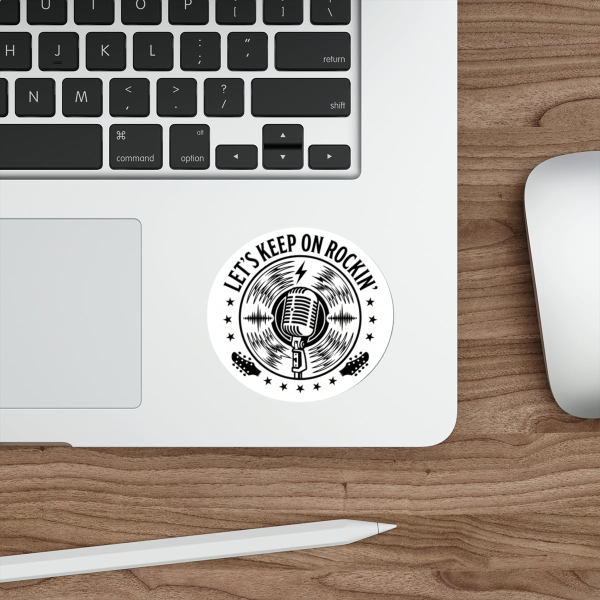 ROCKIN' (White) | Die-Cut Stickers