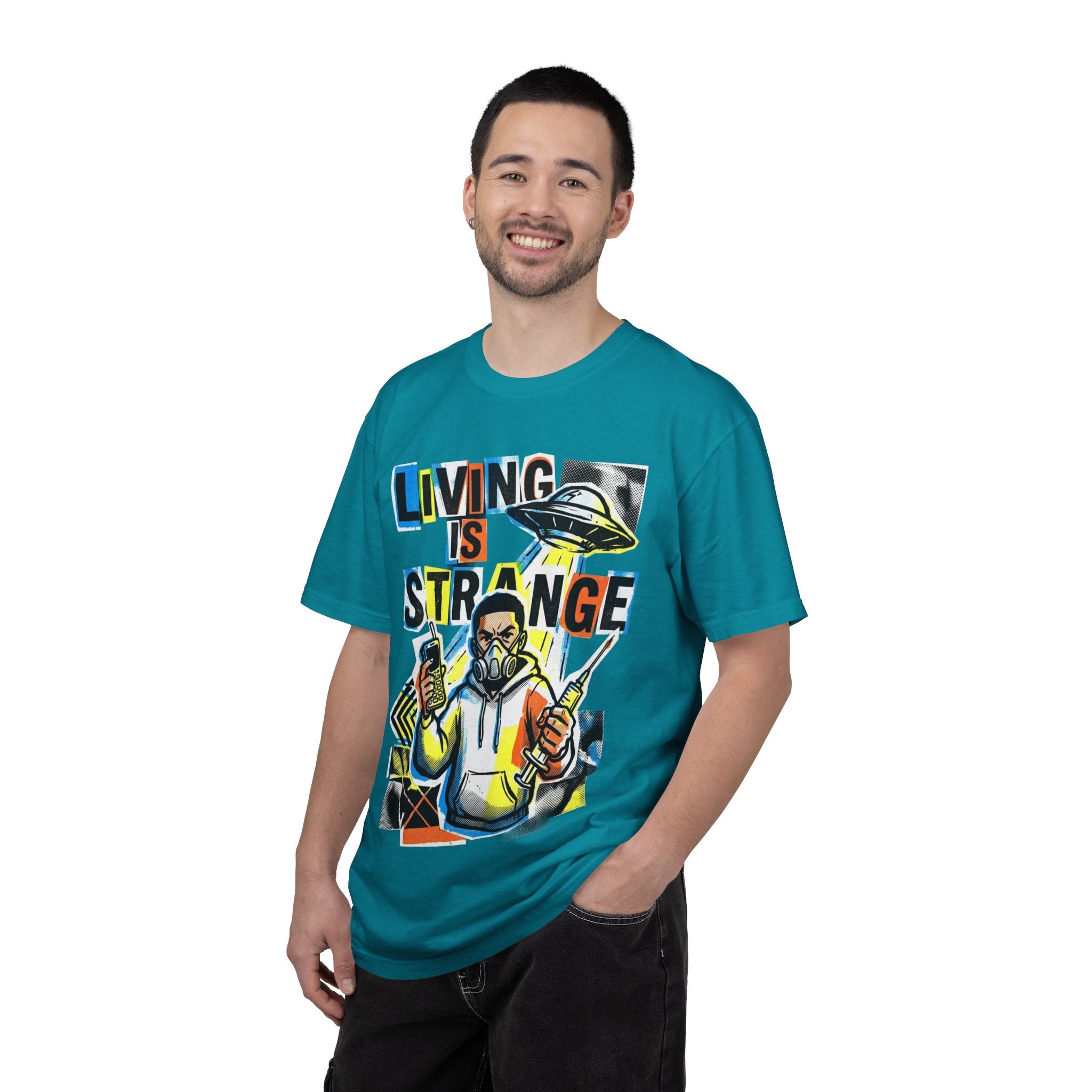 LIVING IS STRANGE | Unisex Garment-Dyed T-shirt