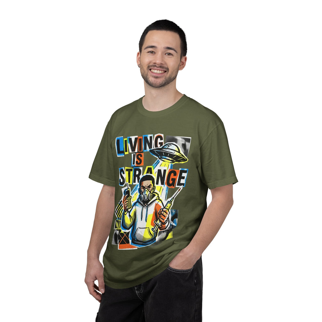 LIVING IS STRANGE | Unisex Garment-Dyed T-shirt